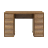 DI Designs Charlton Ribbed Walnut Oak Wood Desk