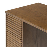 DI Designs Charlton Ribbed Walnut Oak Wood Desk