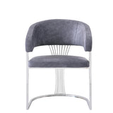Sofia Grey Marble Dining Table with Porado Grey Chairs