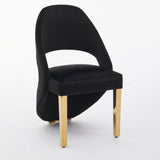 Louis Marble & Gold Dining Table With Santos Curve Velvet Chairs Gold Legs