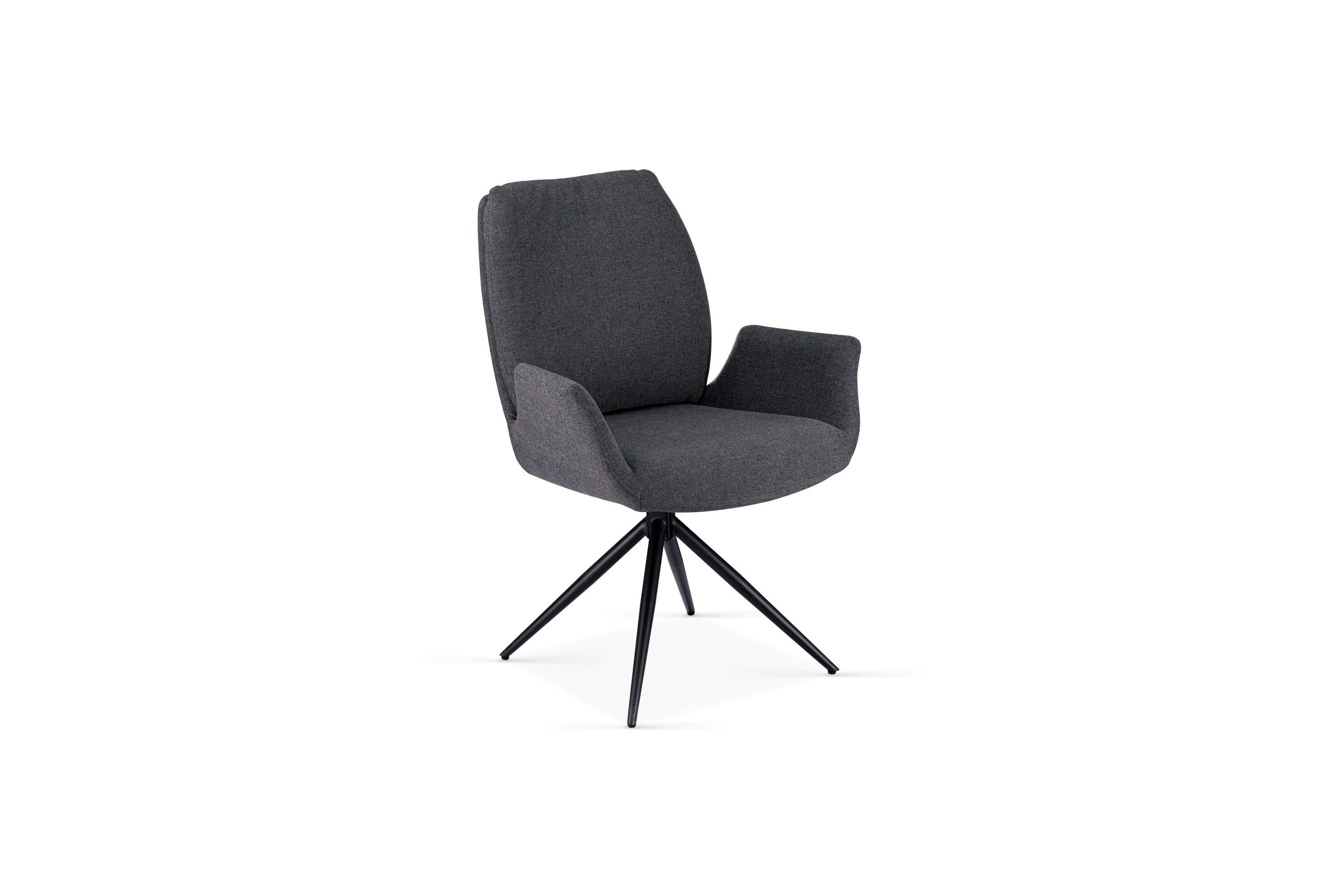 Davos 180cm Grey Ceramic Marble Dining Table With Grey 360 Swivel Velvet Dining Chairs