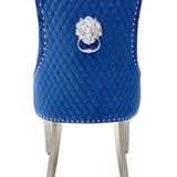 Sofia Marble Dining Table with Majestic Lion Knocker Chairs