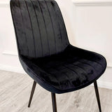 Dido Luxury Plush Velvet Dining Chair - 6 Colours-Esme Furnishings