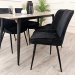 Dido Luxury Plush Velvet Dining Chair - 6 Colours-Esme Furnishings
