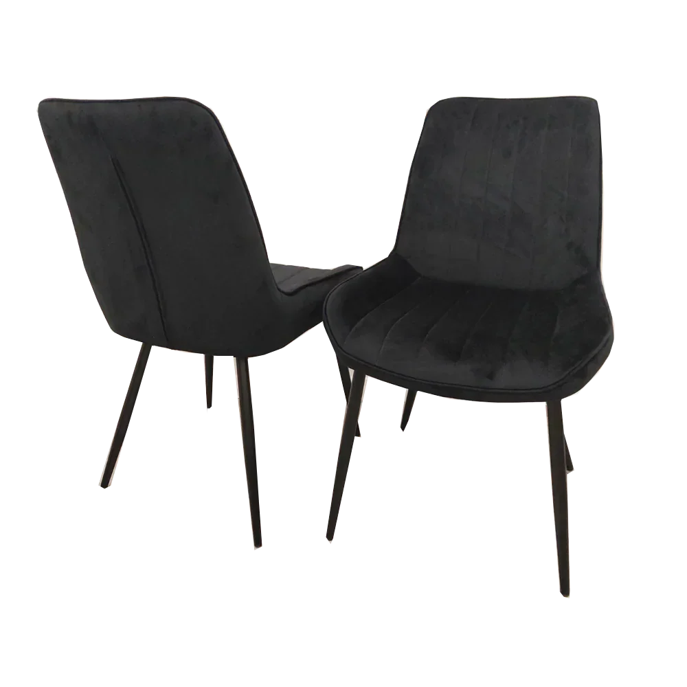 Dido Luxury Plush Velvet Dining Chair - 6 Colours-Esme Furnishings