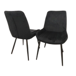 Dido Luxury Plush Velvet Dining Chair - 6 Colours-Esme Furnishings