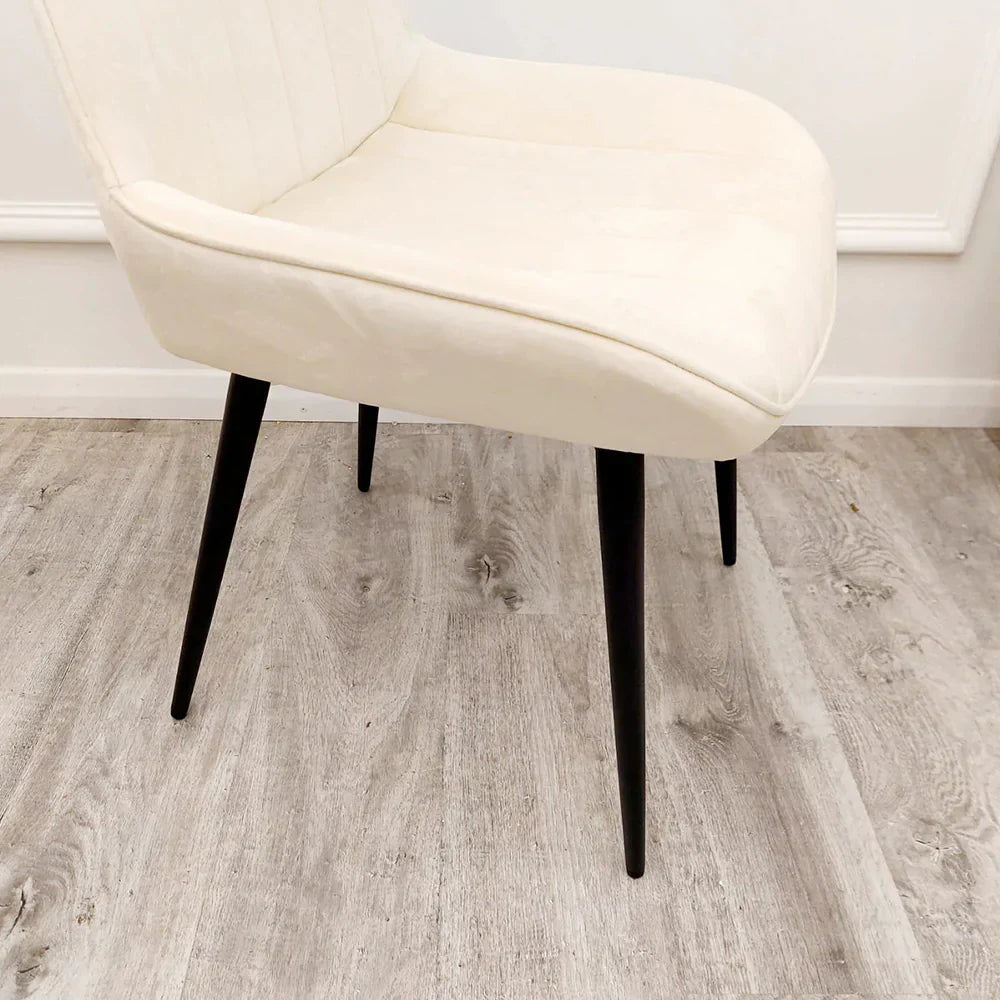 Dido Luxury Plush Velvet Dining Chair - 6 Colours-Esme Furnishings