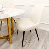 Dido Luxury Plush Velvet Dining Chair - 6 Colours-Esme Furnishings