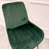 Dido Luxury Plush Velvet Dining Chair - 6 Colours-Esme Furnishings