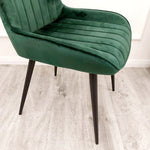 Dido Luxury Plush Velvet Dining Chair - 6 Colours-Esme Furnishings