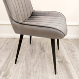 Dido Luxury Plush Velvet Dining Chair - 6 Colours-Esme Furnishings