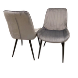 Dido Luxury Plush Velvet Dining Chair - 6 Colours-Esme Furnishings