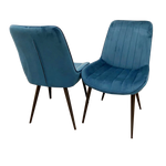 Dido Luxury Plush Velvet Dining Chair - 6 Colours-Esme Furnishings