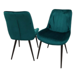 Dido Luxury Plush Velvet Dining Chair - 6 Colours-Esme Furnishings