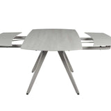 Cambridge 120-180cm Beige Ceramic Stone Swivel Extending Marble Dining Table