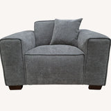 The Dakota Charcoal Boucle 1 Seater Armchair