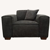 The Dakota Midnight Black Boucle 1 Seater Armchair