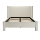 LPD Home Dena Snow Boucle Velvet Double Bed Frame