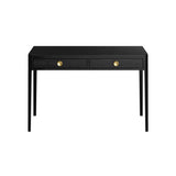 DI Designs Abberley Black & Gold 2 Drawer Desk