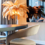 Richmond Interiors Gia Khaki Velvet Dining Chair