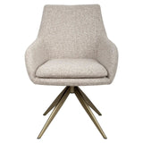 Richmond Interiors Lisonne Cayenne Brown Swivel Dining chair