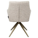 Richmond Interiors Lisonne Cayenne Brown Swivel Dining chair