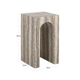 Richmond Interiors Dulce End Table in Grey