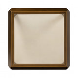 DI Designs Elmley Ivory Shagreen Brass & Clear Glass Square Side Table