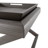 DI Designs Bentley Grey Oak Cross Leg End Table