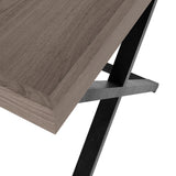 DI Designs Pershore Aged Oak Wood Crossed Leg Side Table