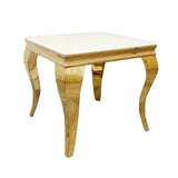 Louis Gold 60cm Ceramic Sintered Stone Lamp End Table - 3 Colors