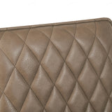 Eclat PU Leather Swivel Dining Chairs With Black Metal Base - Pairs - 2 Colours
