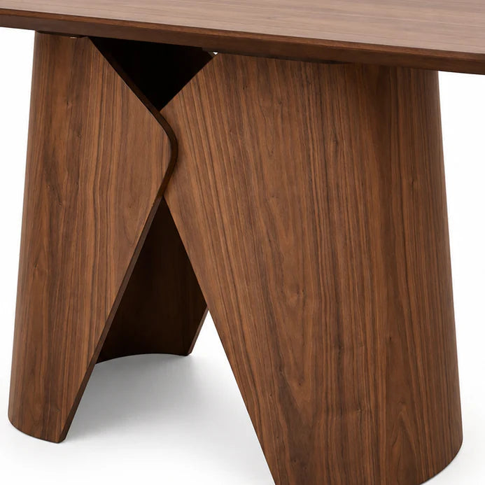 Elegantia Walnut Wooden 180cm Dining Table