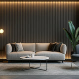 Premium 3 Sided Coloured Luxury Wood Veneer Wide Wall Panels 240x30cm - Pack Of 2 - Range Of Colours