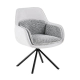 Florence 360 Swivel Fabric Dining Chairs - Pairs - 2 Colours