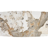 Feretti 180-260cm Italian Pandora Ceramic Marble Side Extending Dining Table