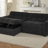 Florida Sofabed Black Universal Corner