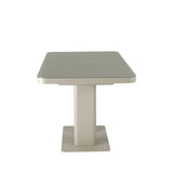 Freya 120-160cm Cashmere Ceramic Marble Extending Dining Table