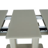 Freya 120-160cm Cashmere Ceramic Marble Extending Dining Table