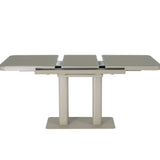 Freya 120-160cm Cashmere Ceramic Marble Extending Dining Table