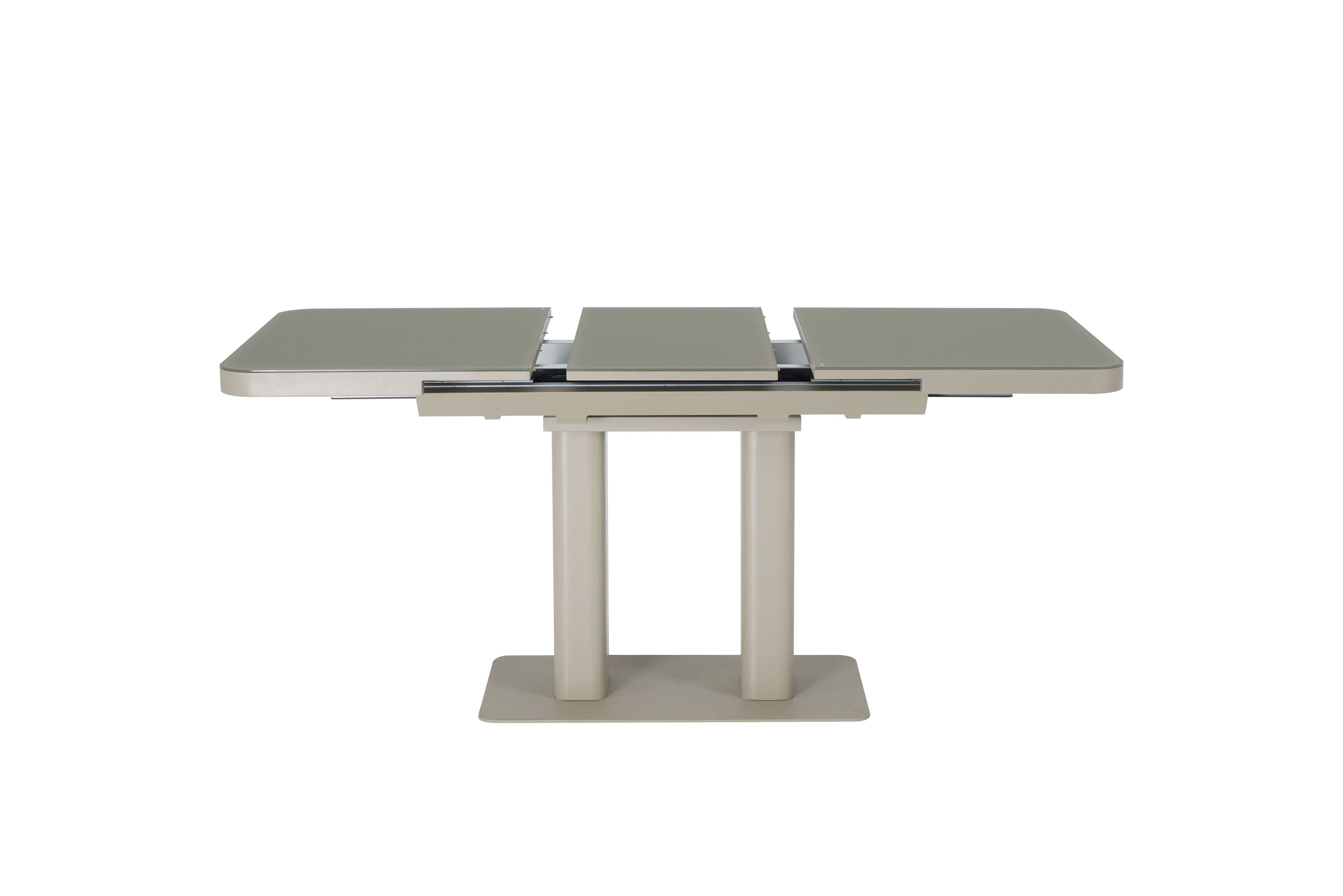 Freya 120-160cm Cashmere Ceramic Marble Extending Dining Table