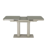 Freya 120-160cm Cashmere Ceramic Marble Extending Dining Table