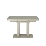 Freya 120-160cm Cashmere Ceramic Marble Extending Dining Table
