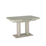 Freya 120-160cm Cashmere Ceramic Marble Extending Dining Table
