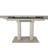 Freya 120-160cm Cashmere Ceramic Marble Extending Dining Table