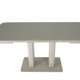 Freya 120-160cm Cashmere Ceramic Marble Extending Dining Table