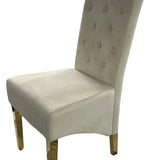 Mayfair 180CM Gold Marble Dining Table With Lucy Gold Ring Knocker Quilted Dining Chairs