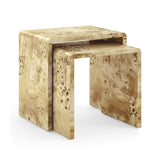 Norfolk Burl Wood Nest of Tables
