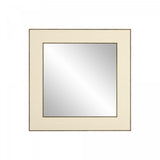 DI Designs Hampton Ivory Shagreen & Gold Square Wall Mirror