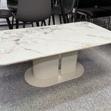 Sydney Cream Ceramic Marble Coffee Table